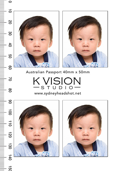Australian passport photo psd template - Sydney Headshot